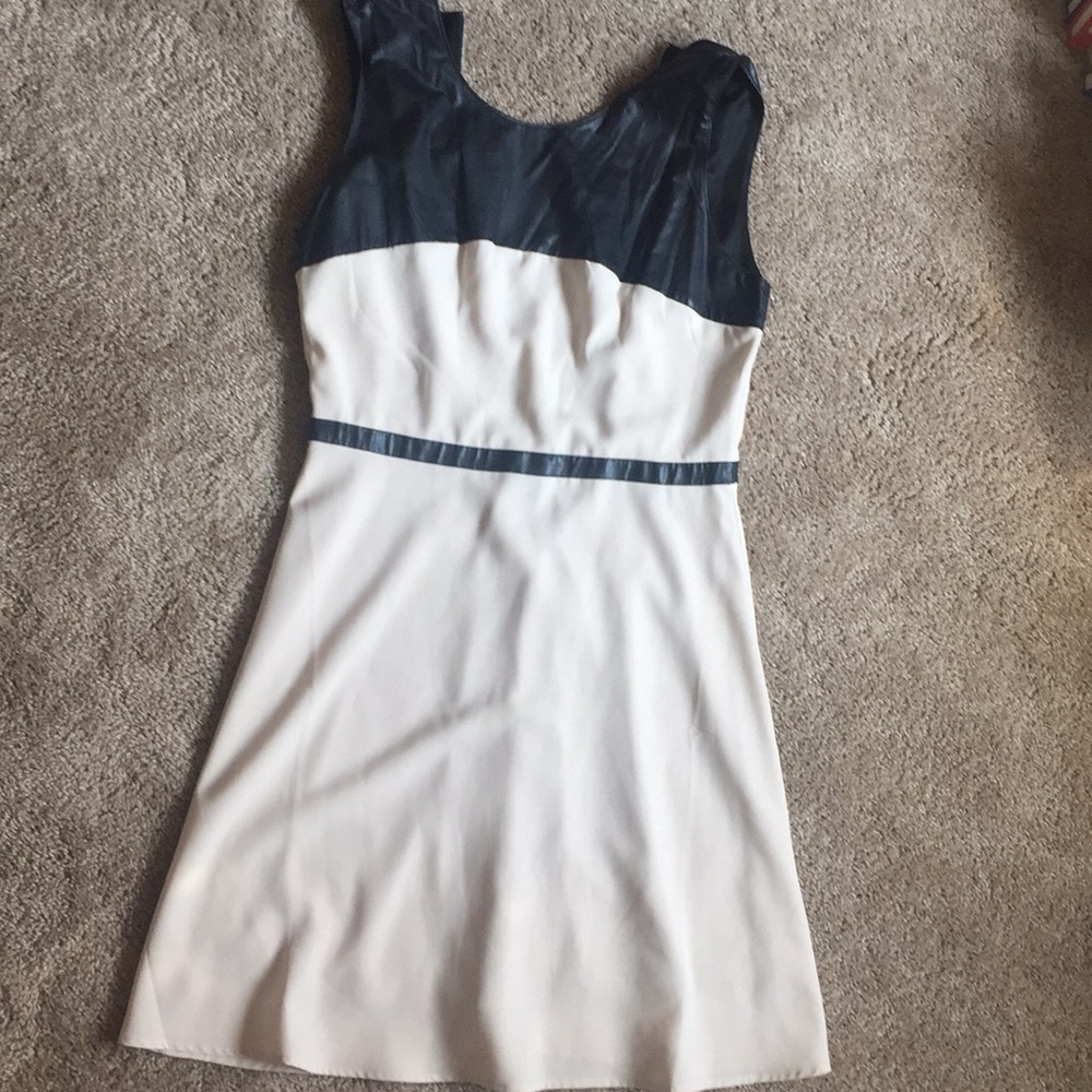 Boutique vegan leather dress